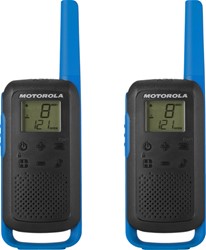 Walkie Talkie MOTOROLA T62, 2-KIT, PMR446, VOX, 8km, baterija, +dodatki, moder