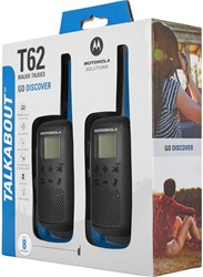 Walkie Talkie MOTOROLA T62, 2-KIT, PMR446, VOX, 8km, baterija, +dodatki, moder