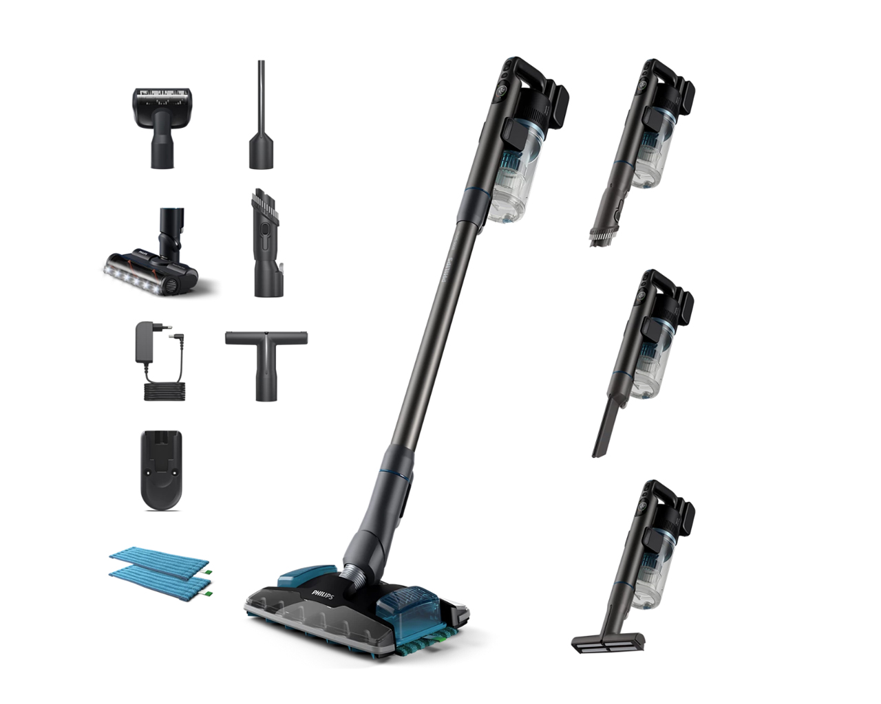 Pokončni brezžični sesalnik Philips XC8055/01 Serija 8000 Pet