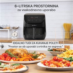 Cvrtnik na vroč zrak Rosmarino TempSense, 6L