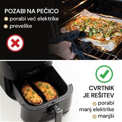 Cvrtnik na vroč zrak Rosmarino TempSense, 6L