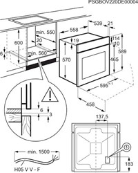 Vgradna pečica Electrolux EOF3H50BK, črna
