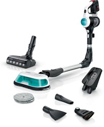 Brezžični sesalnik za sesanje in mokro čiščenje Bosch Unlimited 7 ProHygienicAqua Bela