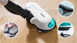 Brezžični sesalnik za sesanje in mokro čiščenje Bosch Unlimited 7 ProHygienicAqua Bela