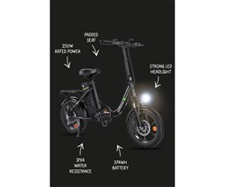 Električno kolo ISINWHEEL U4, zložljivo, 16