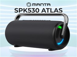 Prenosni zvočnik MANTA SPK530 ATLAS, BT5.3, 200W, MultiLink, baterija, LED, IPX6