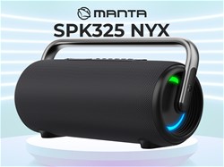 Prenosni zvočnik MANTA SPK325 NYX, BT5.3, 80W, TWS, baterija, LED, IPX4