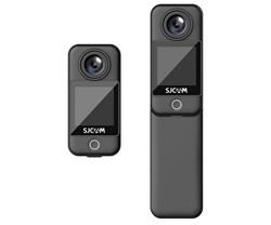 Akcijska kamera SJCAM C300, 4K, 2xzaslon, 2xbaterija, 6-AXIS, WIFI, APP, dodatki