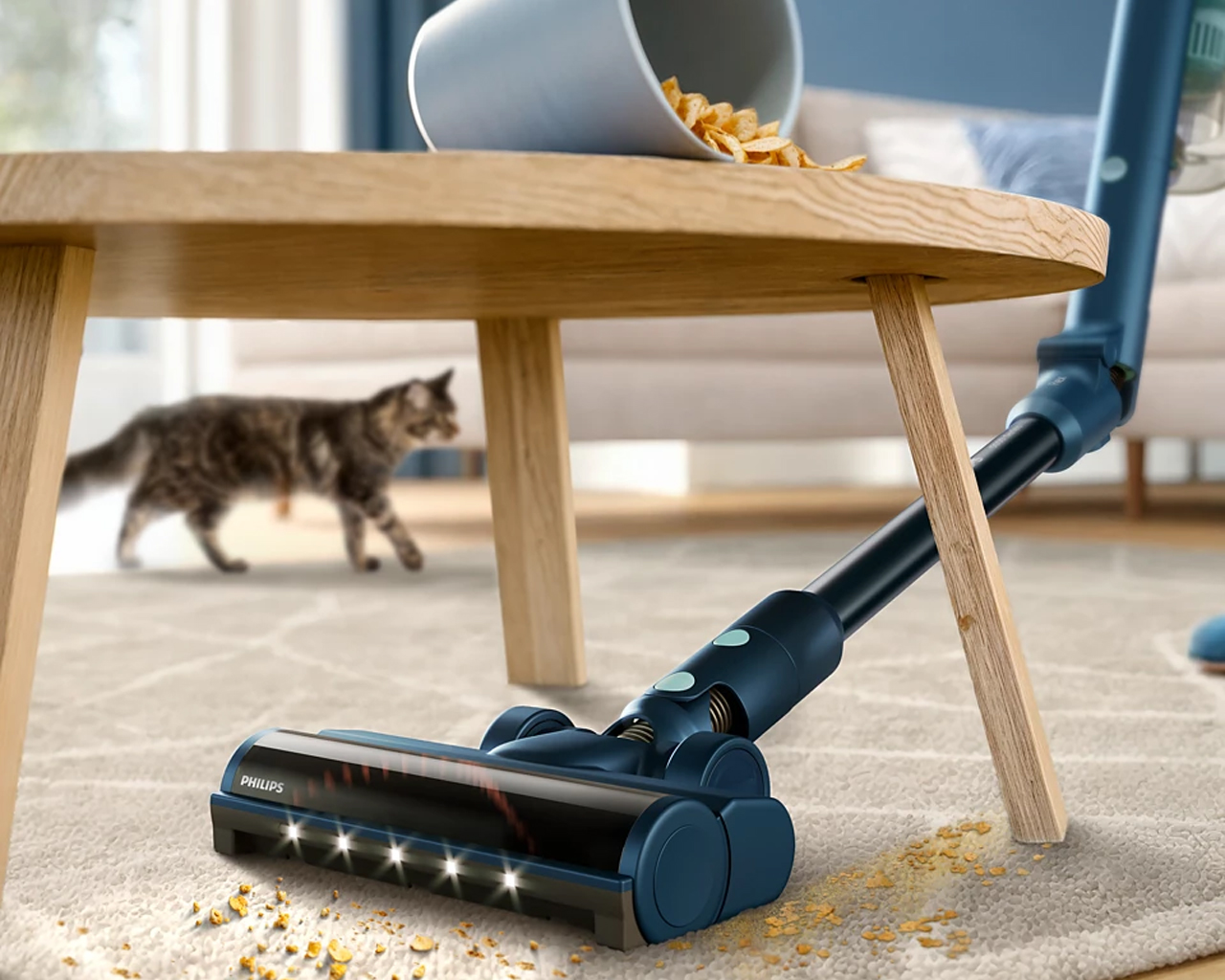 Pokončni brezžični sesalnik Philips XC5244/10 Flex Serija 5000