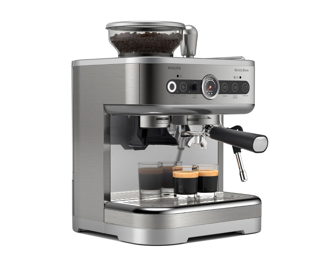 Polsamodejni espresso kavni aparat Philips Barista Brew PSA3218/01