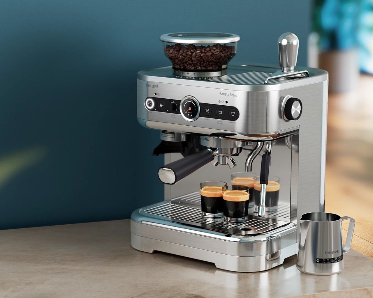 Polsamodejni espresso kavni aparat Philips Barista Brew PSA3218/01