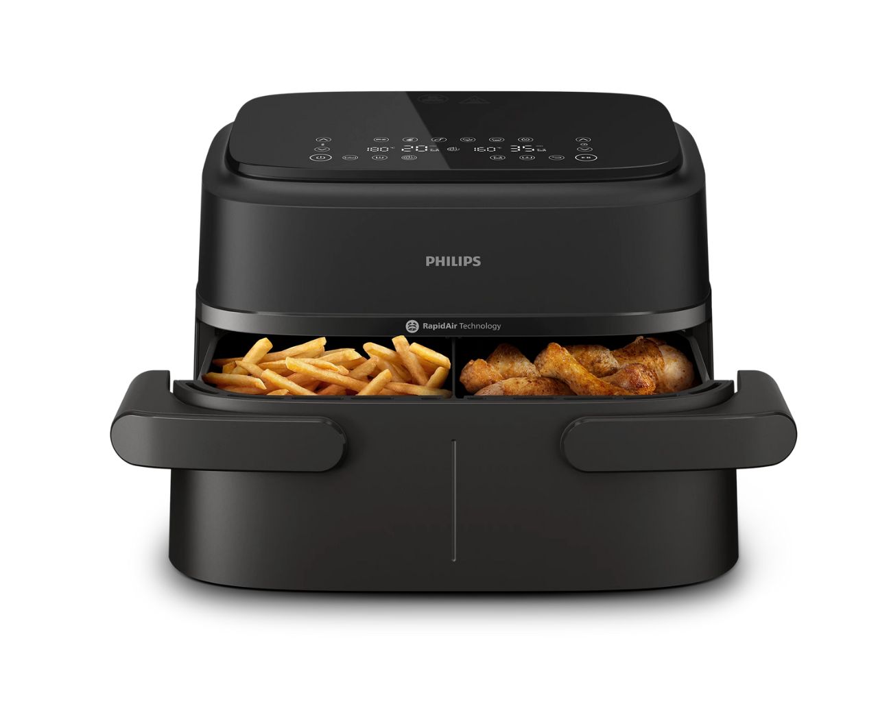 Cvrtnik na vroč zrak Philips NA150/00 Airfryer z dvojno košaro