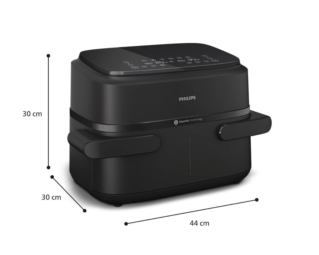 Cvrtnik na vroč zrak Philips NA150/00 Airfryer z dvojno košaro