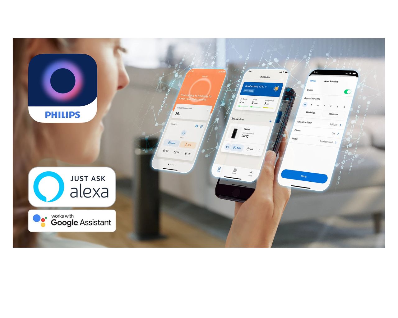 Pametni stolpni keramični grelnik Philips CX5120/11 Serija 5000