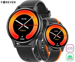 Pametna ura FOREVER iGO4 JW-600, AMOLED, BT, APP, 2 paščka, IP67, črna