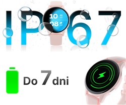 Pametna ura FOREVER iGO4 JW-600, AMOLED, BT, APP, 2 paščka, IP67, črna