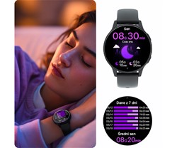 Pametna ura FOREVER iGO4 JW-600, AMOLED, BT, APP, 2 paščka, IP67, črna