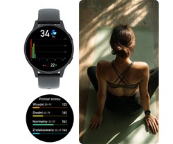 Pametna ura FOREVER iGO4 JW-600, AMOLED, BT, APP, 2 paščka, IP67, črna