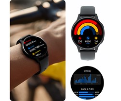 Pametna ura FOREVER iGO4 JW-600, AMOLED, BT, APP, 2 paščka, IP67, črna