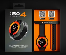 Pametna ura FOREVER iGO4 JW-600, AMOLED, BT, APP, 2 paščka, IP67, črna