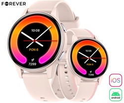 Pametna ura FOREVER iGO4 JW-600, AMOLED, BT, APP, 2 paščka, IP67, roza
