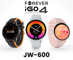Pametna ura FOREVER iGO4 JW-600, AMOLED, BT, APP, 2 paščka, IP67, roza
