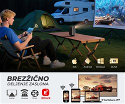 Prenosni 3D LED DLP projektor BYINTEK UFO P70X, Android, Dual WIFI, Bluetooth