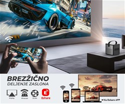 Prenosni 3D LED DLP projektor BYINTEK UFO U80 MAX, GoogleTV, Dual WIFI