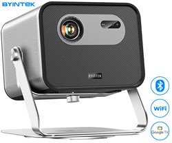 Prenosni 3D LED DLP projektor BYINTEK UFO R90 MAX, GoogleTV, Dual WIFI, 4K UHD