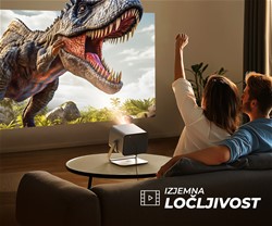 Prenosni 3D LED DLP projektor BYINTEK UFO R90 MAX, GoogleTV, Dual WIFI, 4K UHD