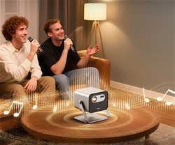 Prenosni 3D LED DLP projektor BYINTEK UFO R90 MAX, GoogleTV, Dual WIFI, 4K UHD