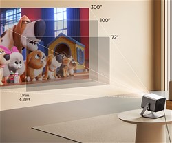 Prenosni 3D LED DLP projektor BYINTEK UFO R90 MAX, GoogleTV, Dual WIFI, 4K UHD