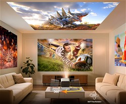Prenosni 3D LED DLP projektor BYINTEK UFO R90 MAX, GoogleTV, Dual WIFI, 4K UHD