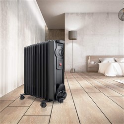 Električni oljni radiator Black&Decker BXRA2000E, 2000 W, nastavljiv termostat