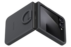 Silikonski ovitek Samsung Galaxy Z FLIP7 FE, črn 