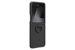 Silikonski ovitek Samsung Galaxy Z FLIP7 FE, črn 