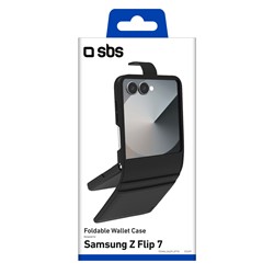 Preklopna torbica Wallet Stand Samsung Galaxy Z FLIP 7, črna