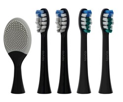 Sonična električna zobna ščetka MANTA SonicProtect PRO,  5 nastavkov, črna