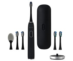 Sonična električna zobna ščetka MANTA SonicProtect PRO,  5 nastavkov, črna
