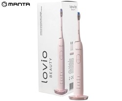 Sonična električna zobna ščetka MANTA SonicProtect PRO,  5 nastavkov, roza