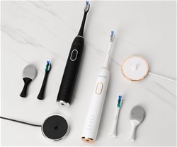 Sonična električna zobna ščetka MANTA SonicProtect PRO,  5 nastavkov, bela