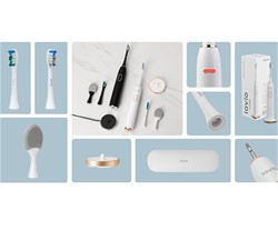 Sonična električna zobna ščetka MANTA SonicProtect PRO,  5 nastavkov, bela