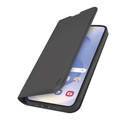 Preklopna torbica Wallet Smooth Samsung Galaxy S25 Edge, črna
