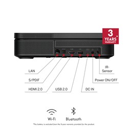 Projektor THOMSON SIRIUS PG55B RGB LASER, 4K, HDR, GoogleTV, WiFi, BT, baterija