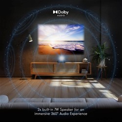 Projektor THOMSON SIRIUS PG55B RGB LASER, 4K, HDR, GoogleTV, WiFi, BT, baterija