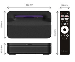Projektor THOMSON SIRIUS PG55B RGB LASER, 4K, HDR, GoogleTV, WiFi, BT, baterija