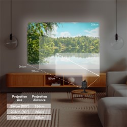 Projektor THOMSON VEGA PG35B LED, 4K, HDR, GoogleTV, WiFi, BT, baterija, Dolby