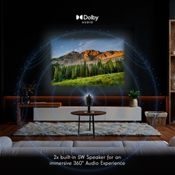 Projektor THOMSON VEGA PG35B LED, 4K, HDR, GoogleTV, WiFi, BT, baterija, Dolby