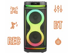 Zvočnik MANTA SPK0804B160 HEKTOR, BT, 160W, baterija, RGB LED, mikr., daljinec