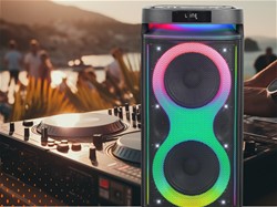 Zvočnik MANTA SPK0804B160 HEKTOR, BT, 160W, baterija, RGB LED, mikr., daljinec